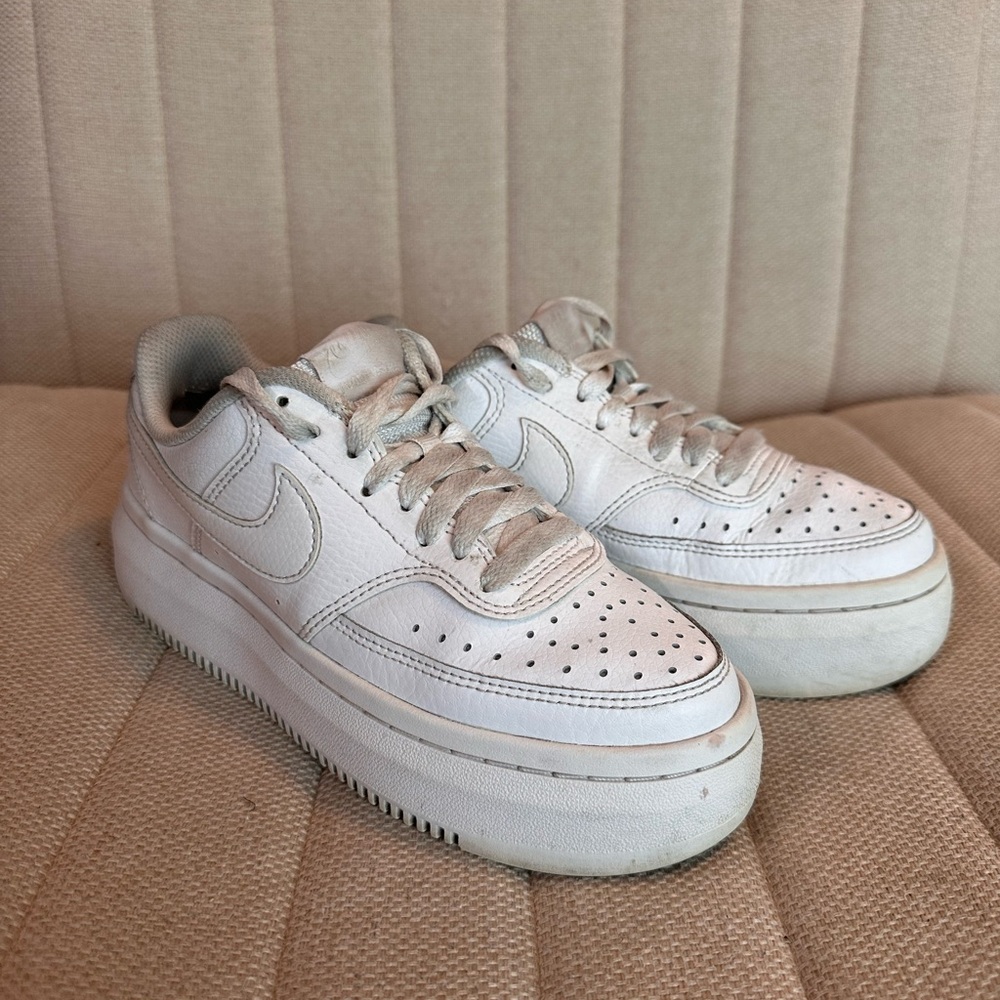 Nike Cream Sneakers with Textured Design